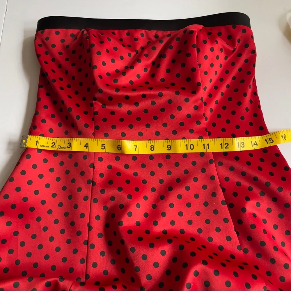 Vintage 90s Polka Dot Lace-Up Party Dress Zum Zum Niki Livas  Size 3-4 Fits: 00 - Picture 14 of 16